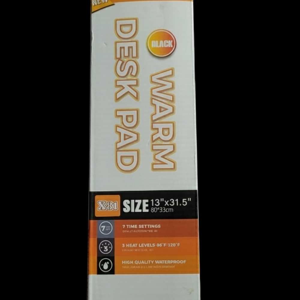 Black Warm Desk Pad